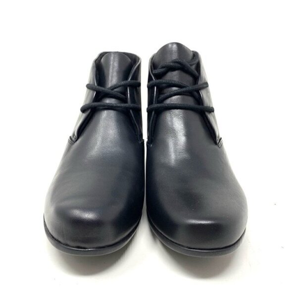 Clarks Un.Damson Tie black leather ankle boots - Picture 3 of 7